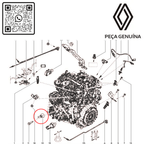 220608897R  SENSOR DE DETONACAO 1.0 H5D_1.3 16V H5H CAPTUR DUSTER OROCH MB RN 08897R -4-